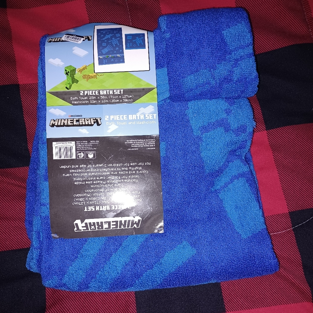 Minecraft 2pc Bath set